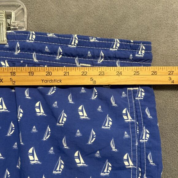 Polo Ralph Lauren Swim Shorts Sailboat Print Mesh Lined Drawstring Mens 3XB Blue - Picture 8 of 11